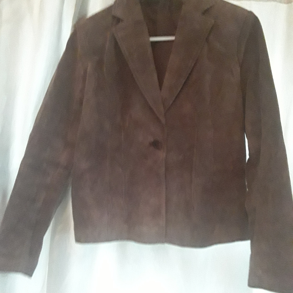 Beautiful Suede Brown Jacket WASHABLE!